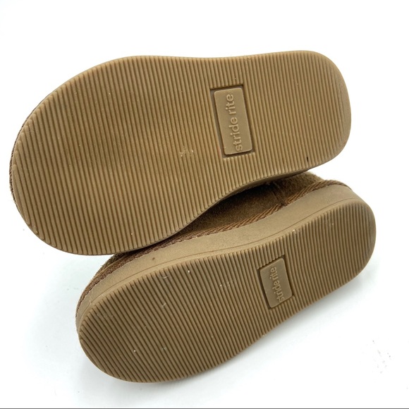 Stride Rite Girls Tan Suede Leather Lined Boots - Picture 6 of 6